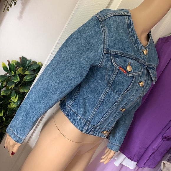 Vtg 80s Jordache denim jean jacket M - Picture 6 of 13